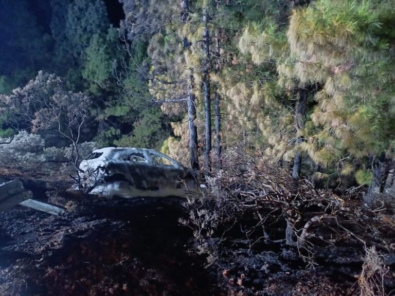 Controlan un conato en Gran Canaria provocado tras la salida de vía de un coche