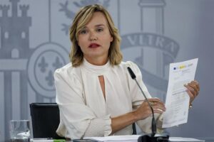 La ministra de Educación, Formación Profesional y Deportes y portavoz del Gobierno, Pilar Alegría. Imagen EFE