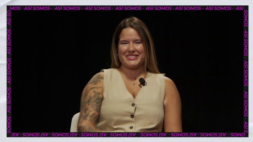 Sara Monroy Espino, protagonista del programa Así Somos de Responsabilidad Corporativa de RTVC
