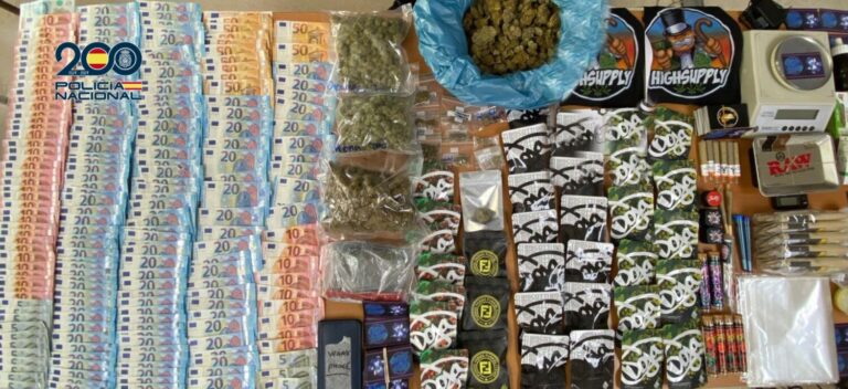 Catorce detenidos y seis puntos de venta de droga desmantelados en el sur de Tenerife