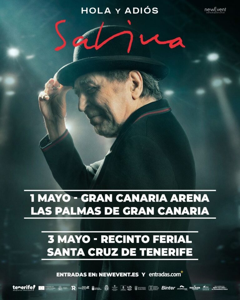 Canarias será la primera parada de Joaquín Sabina con su último tour, ‘Hola y Adiós’