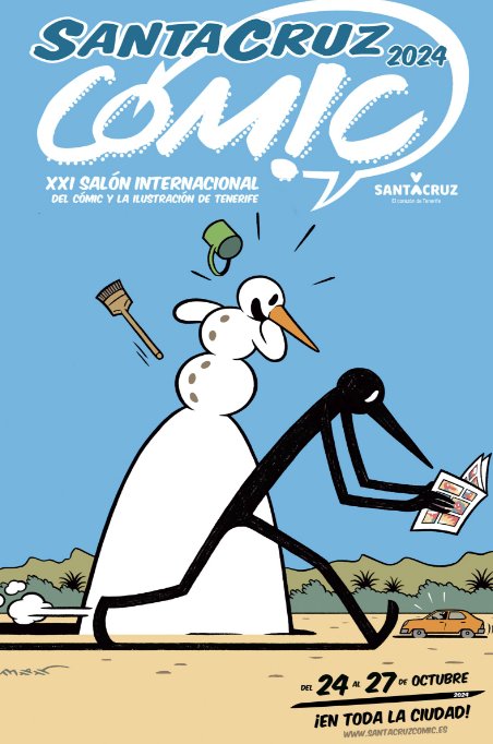 Cartel del Salón del Cómic y la Ilustración de Tenerife del 24 al 27 de octubre