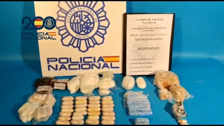 Golpe al narcotráfico en Lanzarote