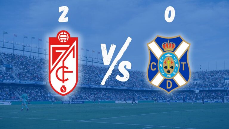 4-0 | El Granada vence al CD Tenerife con dobletes de Uzuni y Boyé