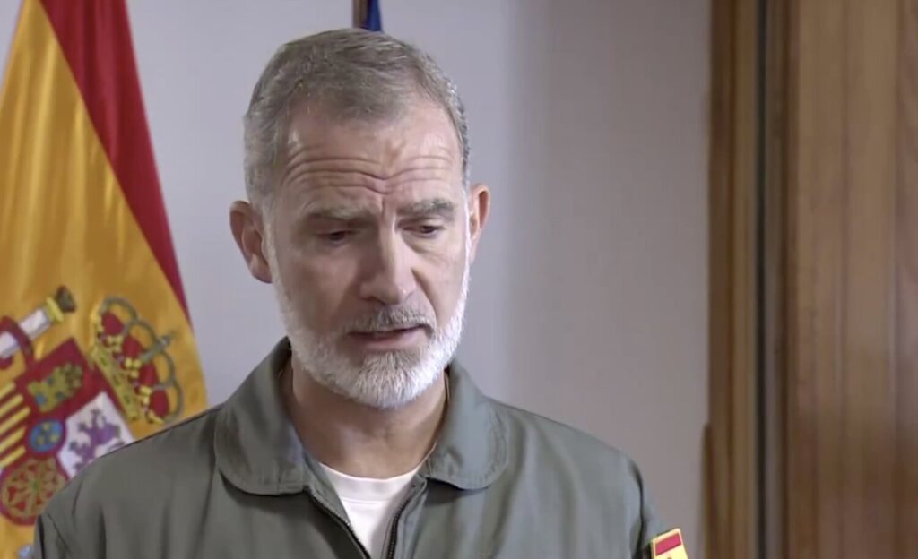 Felipe VI ha hecho declaraciones durante su visita a Canarias sobre lo ocurrido tras el paso de la Dana por la Comunidad Valenciana y Castilla La Mancha