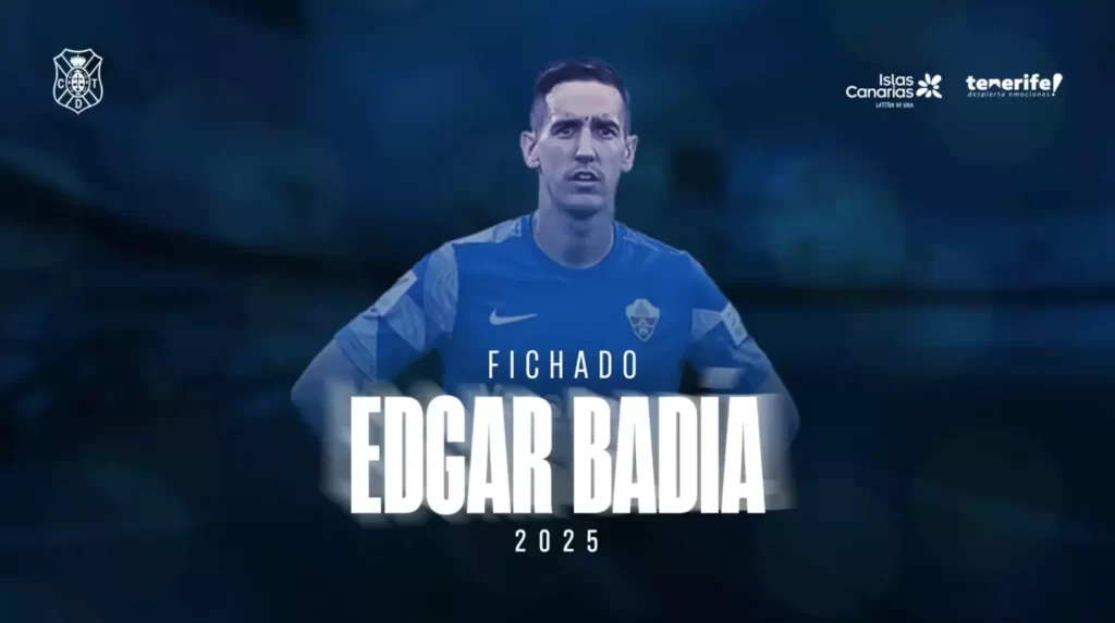 Edgar Badía, nuevo fichaje del CD Tenerife