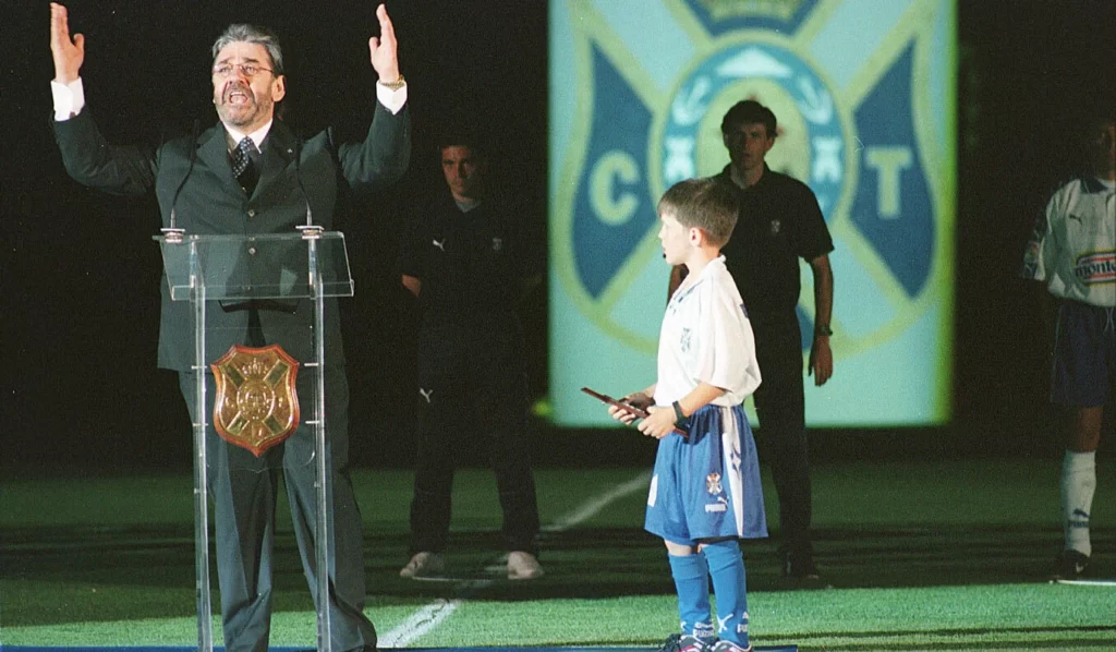 Javier Pérez en su etapa como presidente del CD Tenerife. Imagen CD Tenerife
