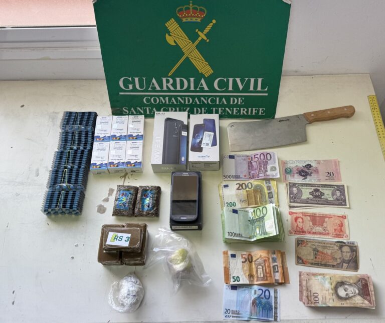 Desarticulado un punto de venta de droga en Arico