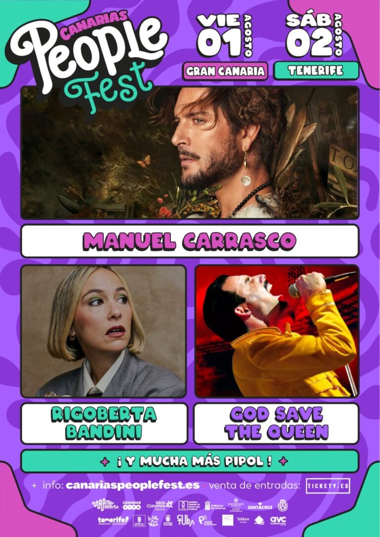 Canarias People Fest desvela su cartel en FITUR: Manuel Carrasco, Rigoberta Bandini y God Save the Queen