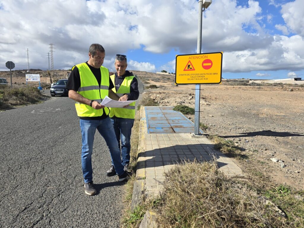 Telde reanuda el asfaltado de las carreteras en la zona de Las Huesas