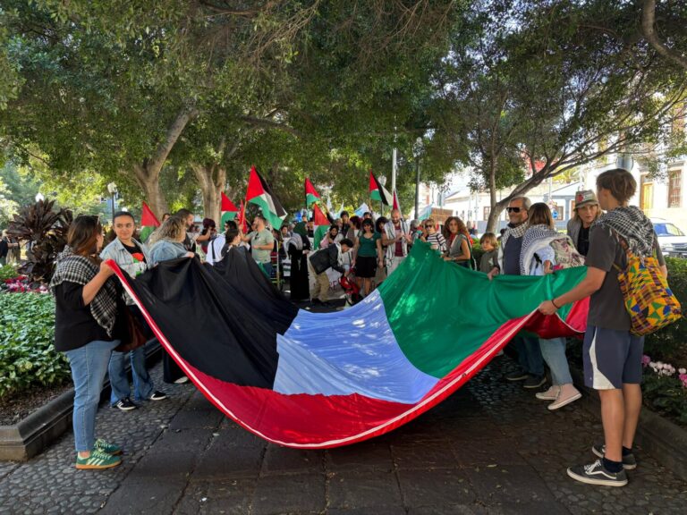 Canarias sale a la calle para apoyar a la población palestina