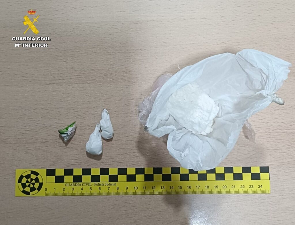 Sustancias incautadas durante el dispositivo de la Guardia Civil