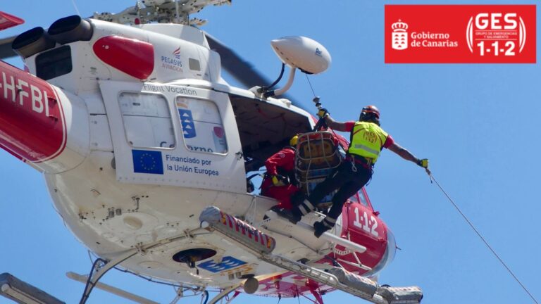 Rescatan a una senderista herida al sufrir una caída en el sur de Gran Canaria