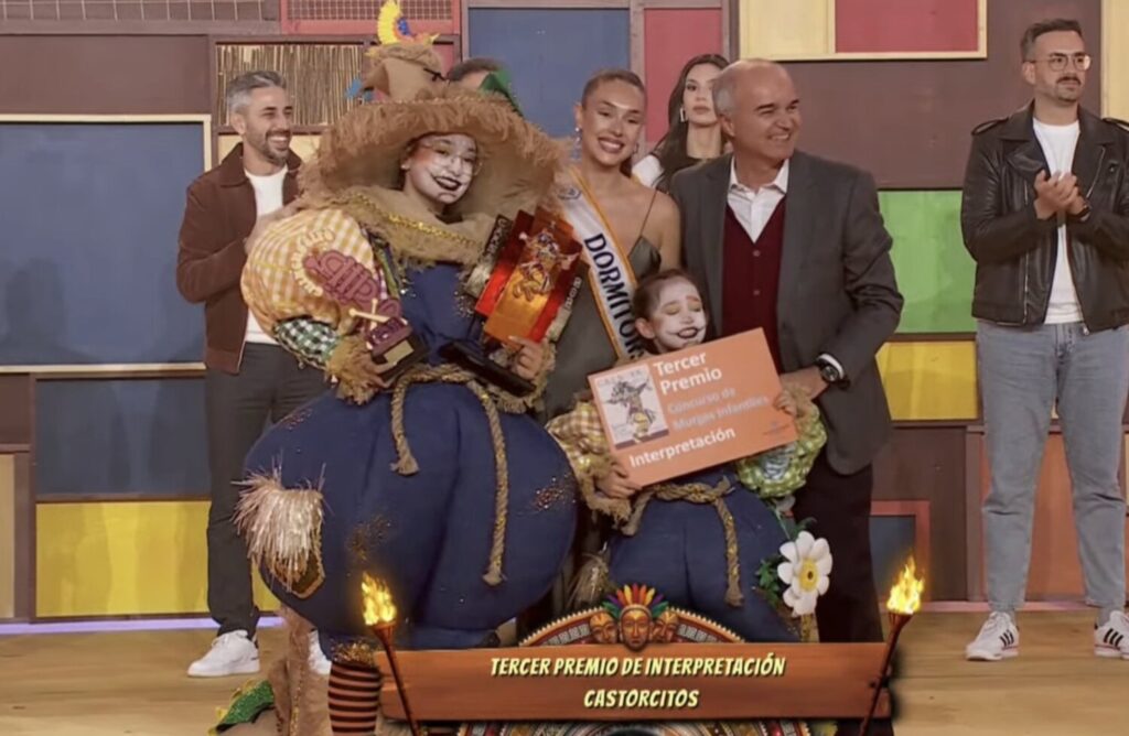 Castorcitos, tercer premio de interpretación de las murgas infantiles de Santa Cruz de Tenerife