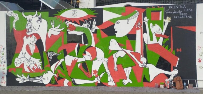 Concluye la restauración del mural en apoyo a Palestina en Puerto de la Cruz