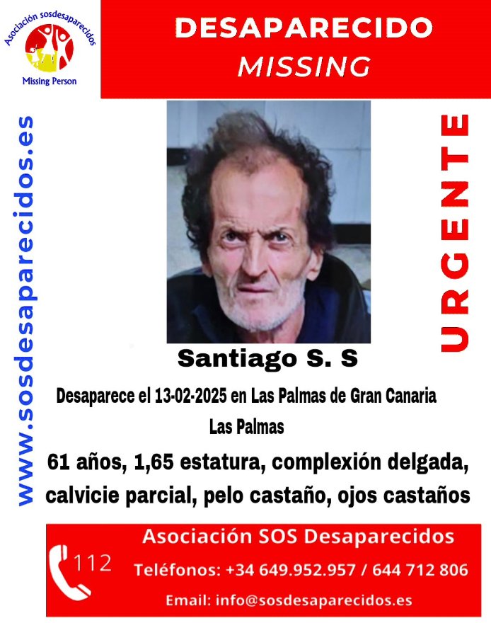 Buscan en Gran Canaria a un hombre desaparecido desde el 13 de febrero