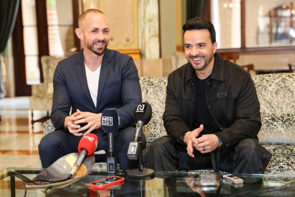Rueda de prensa de Luis Fonsi antes de dar su concierto en Gáldar