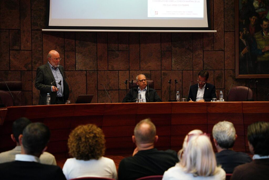 Curbelo reclama soluciones urgentes al colapso de Los Cristianos. Presentación del informe técnico sobre el colapso del Puerto de Los Cristianos elaborado por el Colegio de Ingenieros de Caminos, Canales y Puertos/ Cabildo de La Gomera.