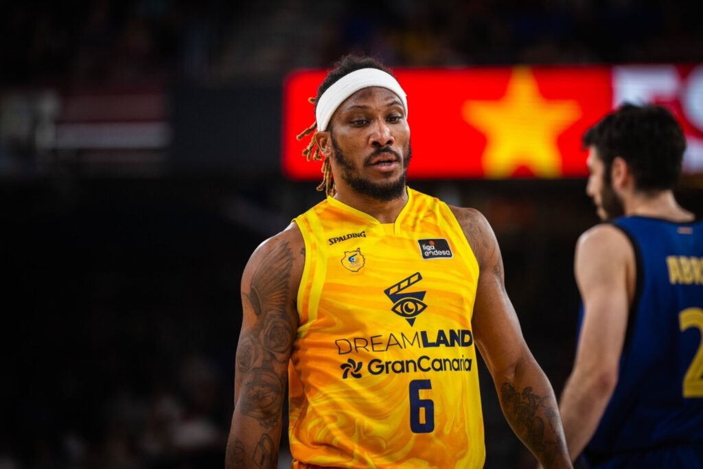 Andrew Albicy durante el partido de este domingo entre el Barça y el Dreamland Gran Canaria