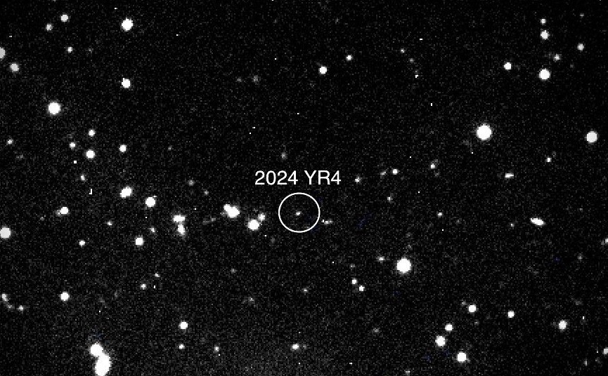 Aumenta la probabilidad de impacto del asteroide 2024 YR$ en la Luna. Imagen NASA