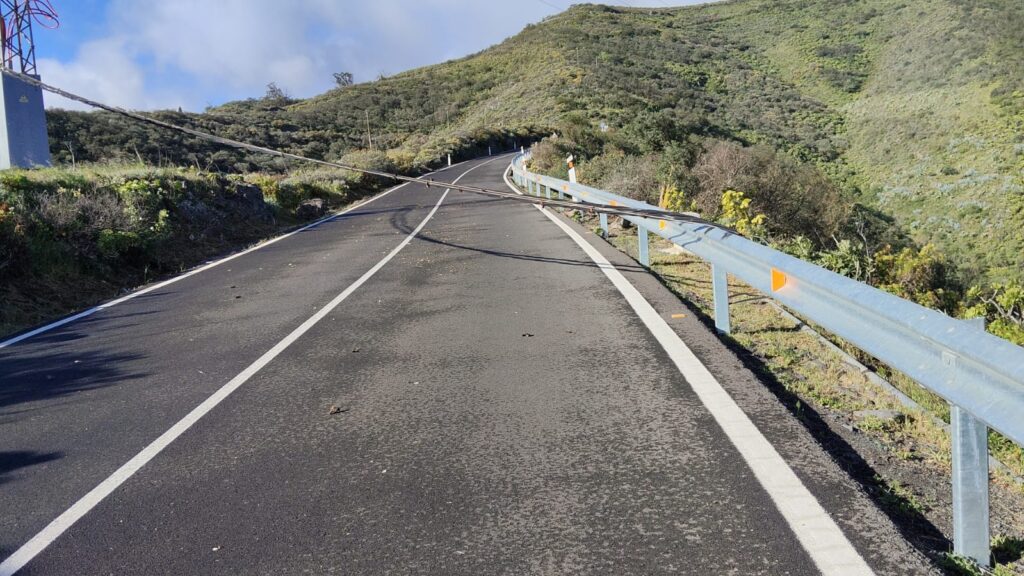 Caída cable