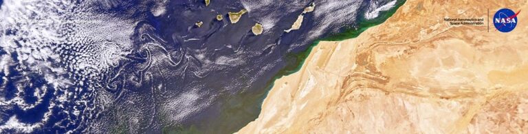 Canarias a vista de satélite de la NASA