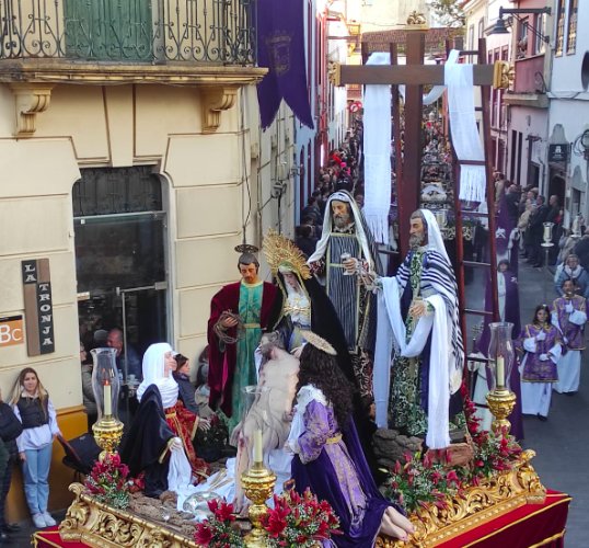 Algunos de los pasos que recorren la Ciudad de San Cristóbal de La Laguna durante la Procesión Magna