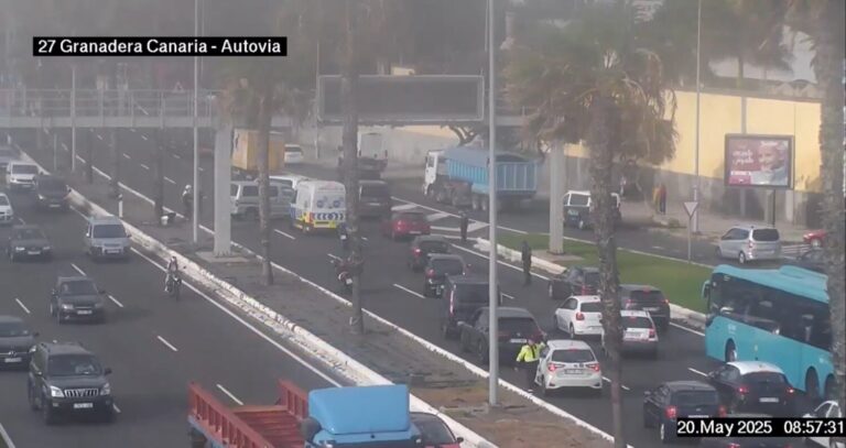 Accidente en la GC-1 sentido sur