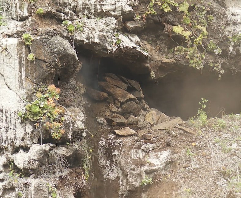 Las obras en las carreteras de La Palma dan un paso más con la apertura de la boca norte del túnel del Jorado en Tijarafe