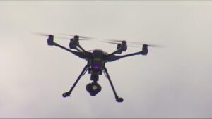 Una empresa lanzaroteña diseña el primer vehículo de salvamento marítimo a control remoto. El Dron de Exo Drone/ RTVC.