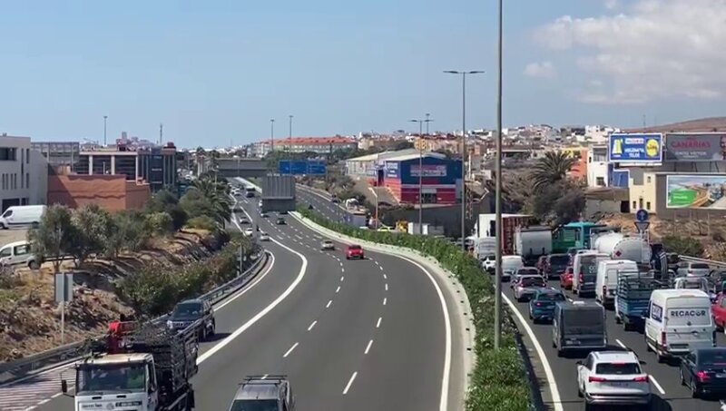 La GC-1 estrenará nueva señalización y carriles