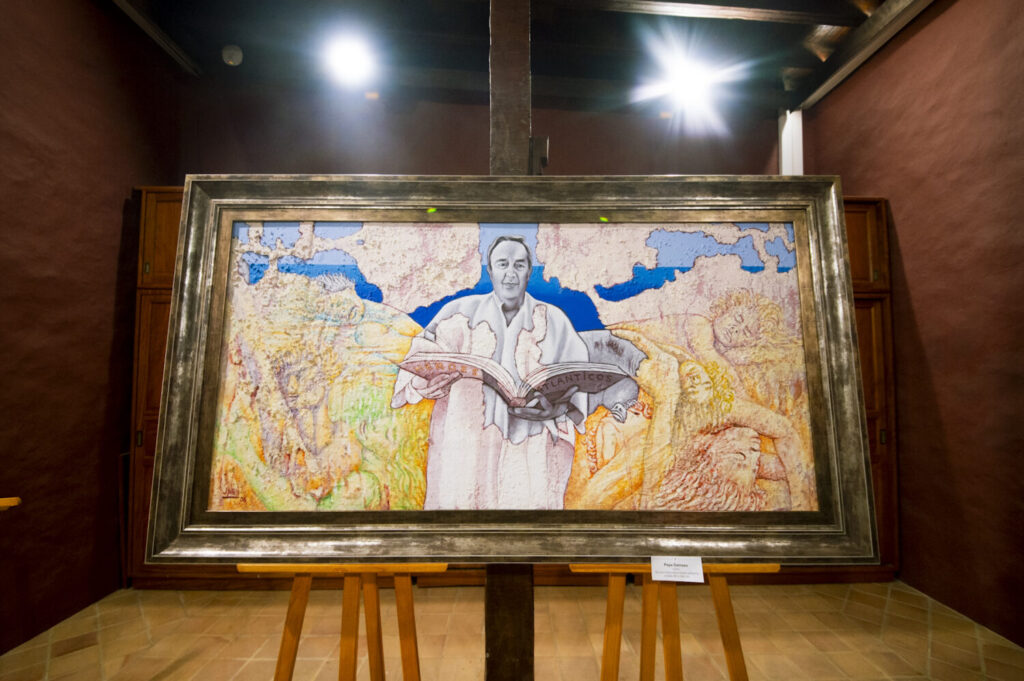 La Laguna acoge una exposición sobre Jerónimo Saavedra que une arte y política