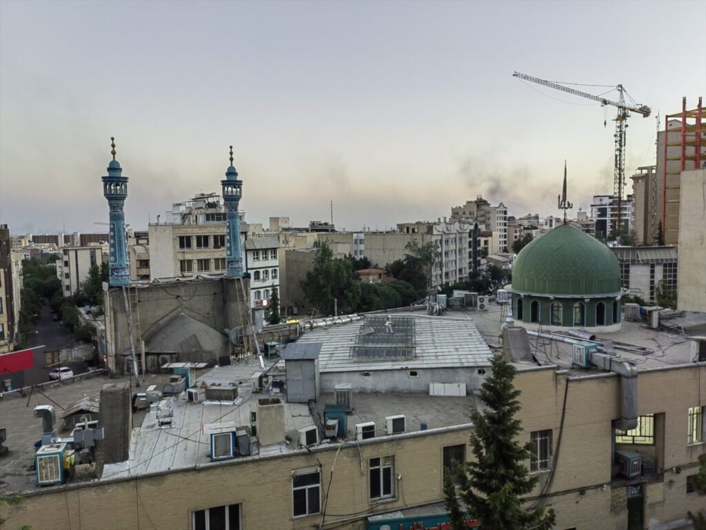 Imagen de Teherán, capital de Irán, tomada este martes