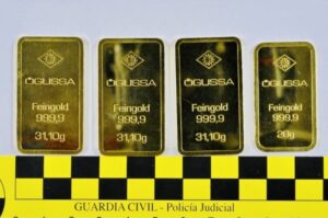 Detienen a un varón acusado de robar ocho lingotes de oro en La Palma