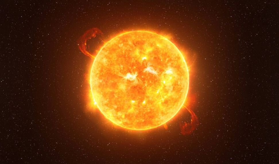Un tormenta solar impacto en la Tierra. Imagen del Sol Agencia Espacial Española (AEE)