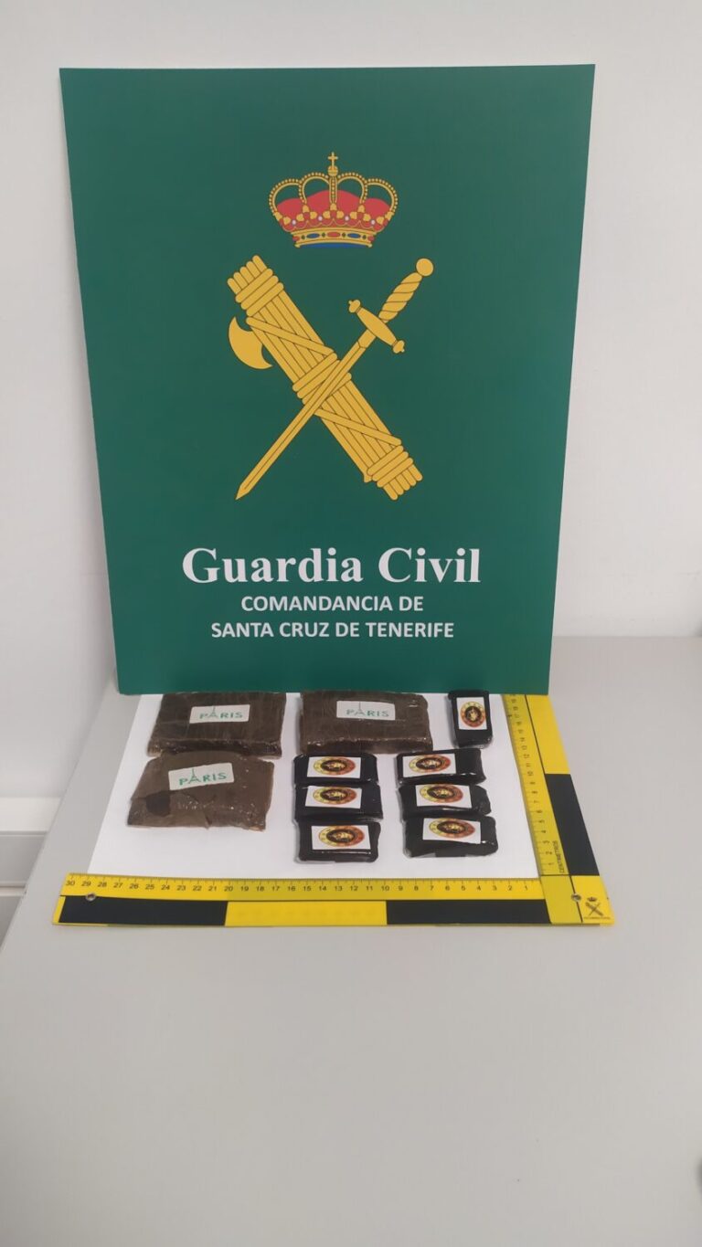 Detienen a padre e hijo en La Gomera acusados de portar medio kilo de hachís