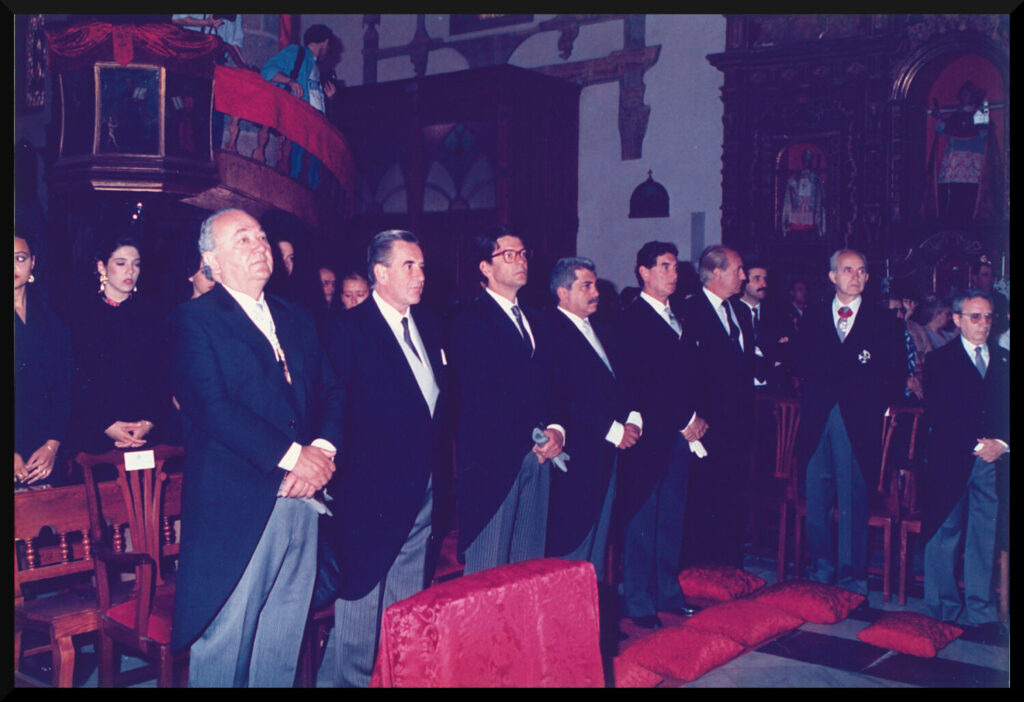 Imagen de Manuel Hermoso en el Parlamento de Canarias