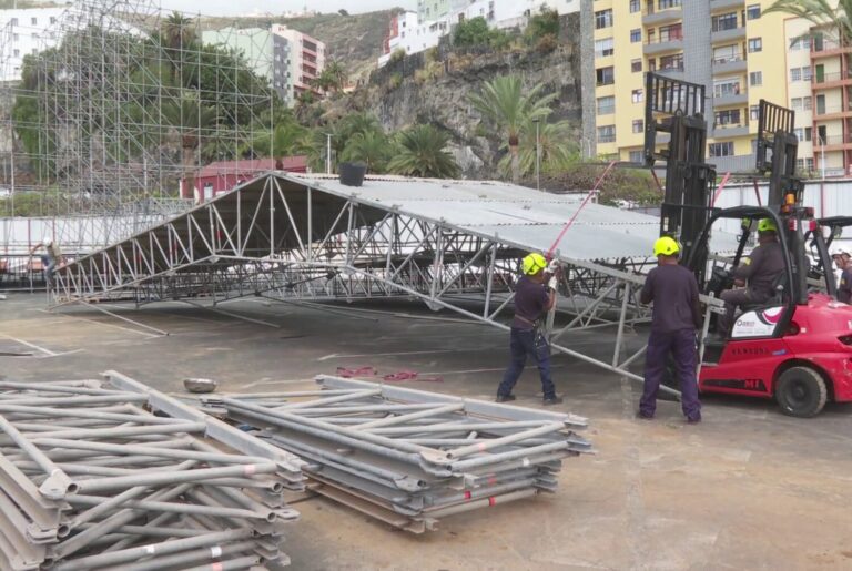 El recinto ferial de Santa Cruz de La Palma, epicentro de las Fiestas Lustrales