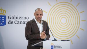 El portavoz del Ejecutivo canario, Alfonso Cabello. Imagen Gobierno de Canarias