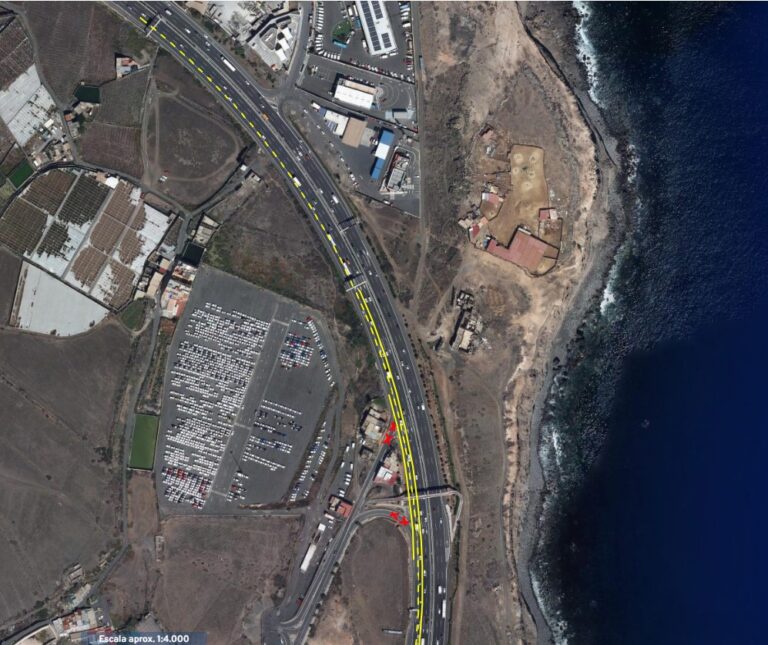 La GC-1 tendrá un cuarto carril a la altura de La Pardilla para mejorar la fluidez del tronco de la autovía