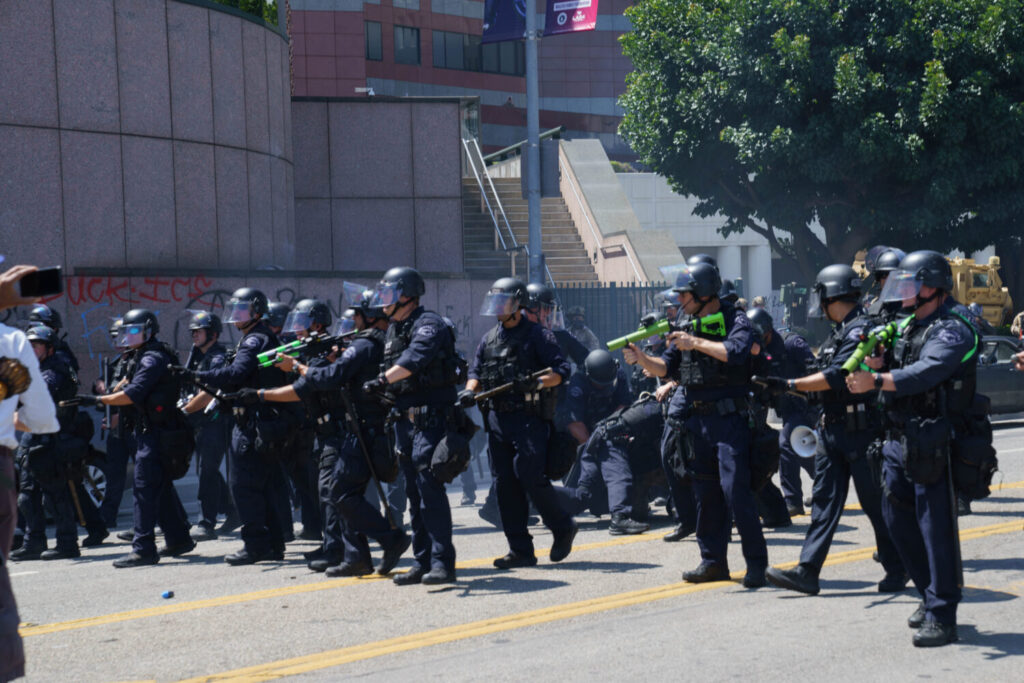 Según Trump, Newsom, "había perdido completamente el control de la situación" a raíz de las protestas que comenzaron el viernes pasado