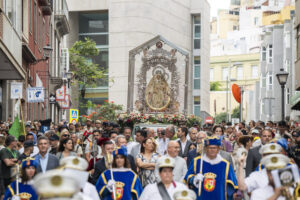 Recorrido de regreso de la Virgen del Pino a Teror el 15 de junio