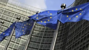 Banderas de la Unión Europea. Imagen de recurso EFE