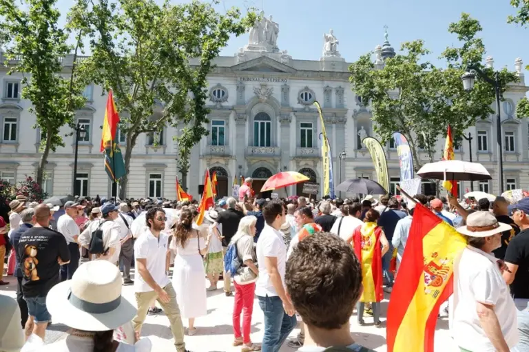 Jueces y fiscales protestan en Madrid contra las reformas judiciales del Gobierno