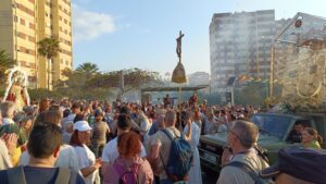 Encuentro de imágenes con la Virgen del Pino en su recorrido 15 de junio 2025