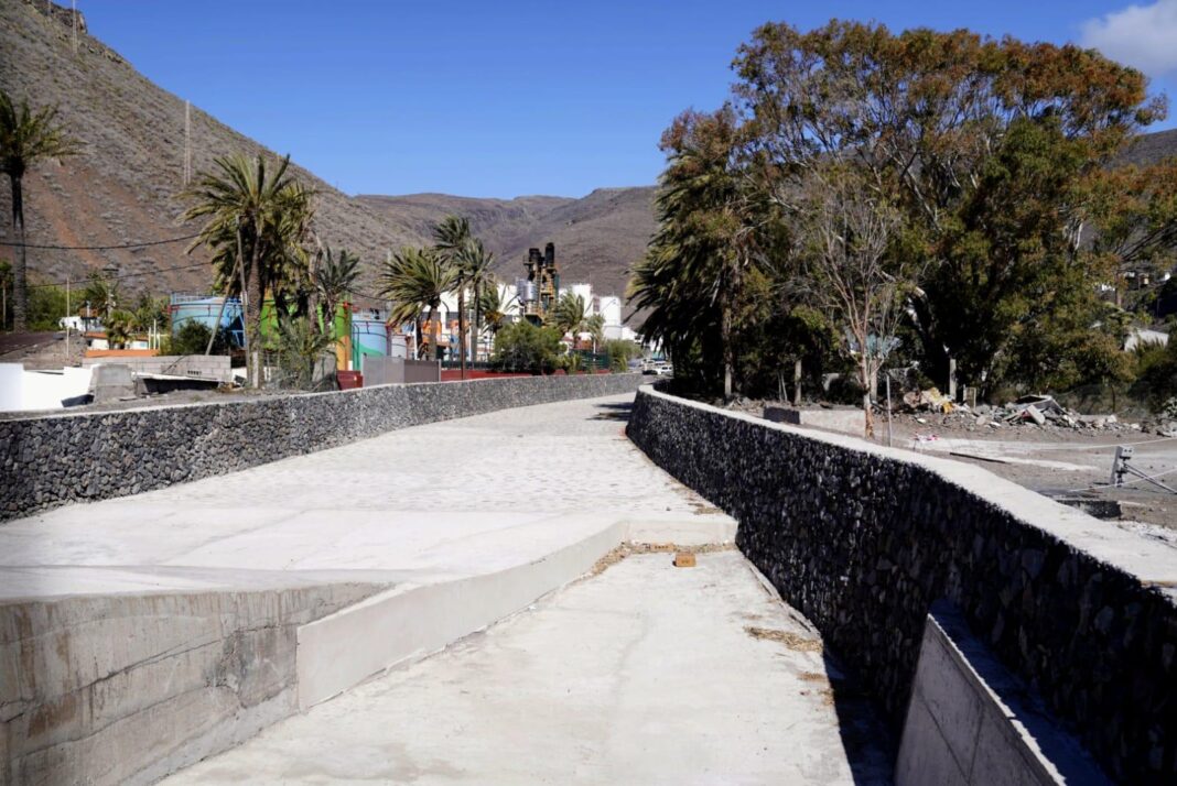 Concluyen las obras del último tramo del Barranco de La Concepción en La Gomera