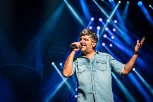 El cantante David Muñoz, durante el concierto de Estopa en el Lava Live Fest de Lanzarote / LAVA LIVE FEST