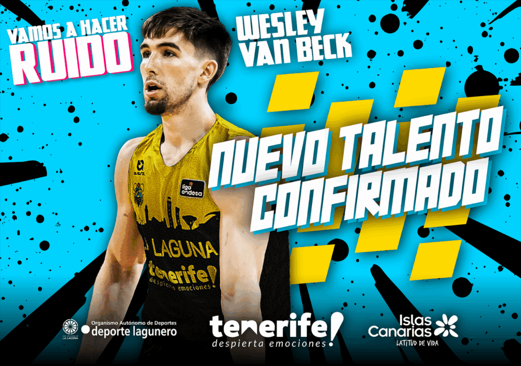 La Laguna Tenerife anuncia el fichaje del escolta estadounidense Wesley Van Beck