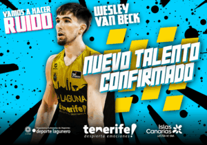 La Laguna Tenerife anuncia el fichaje del escolta estadounidense Wesley Van Beck