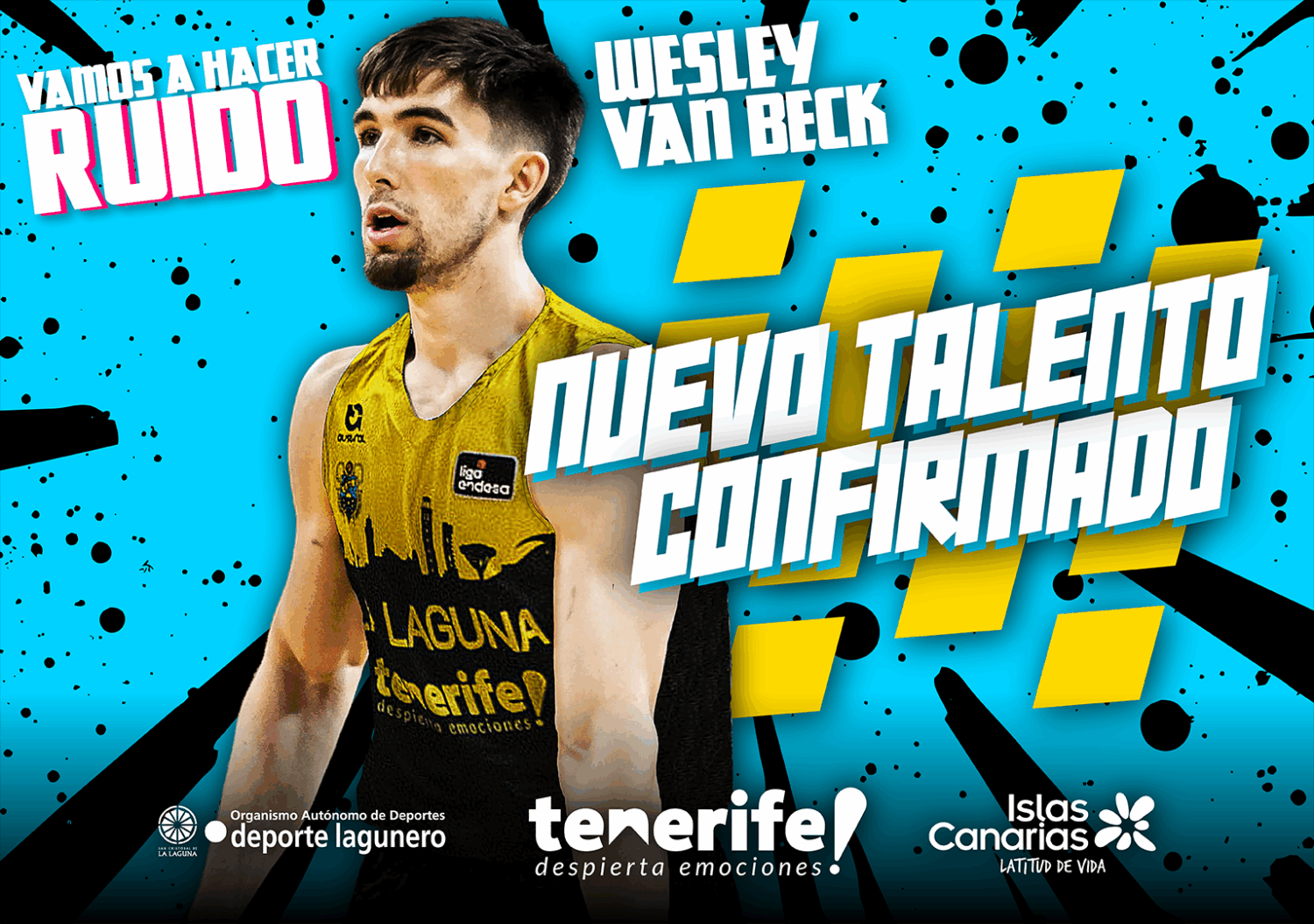 La Laguna Tenerife anuncia el fichaje del escolta estadounidense Wesley Van Beck